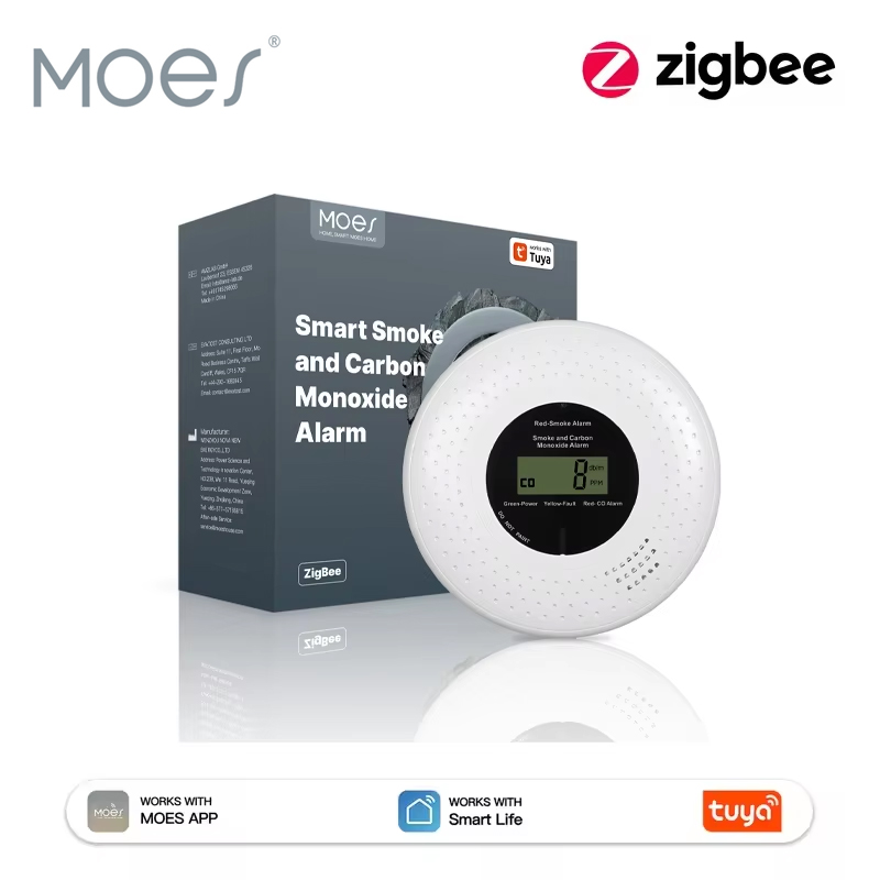Co Detector Plug - MOES Tuya ZigBee 연기 및 일산화탄소
