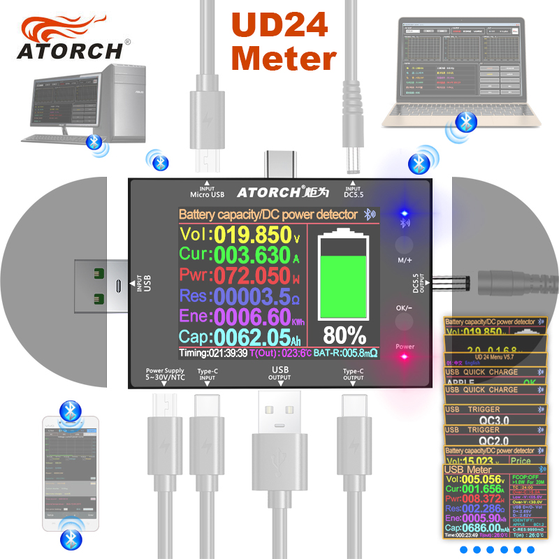 UD24 2.4'인치 USB 테스터 DC5.5 Type - Co Detector Plug 리뷰 및 가격