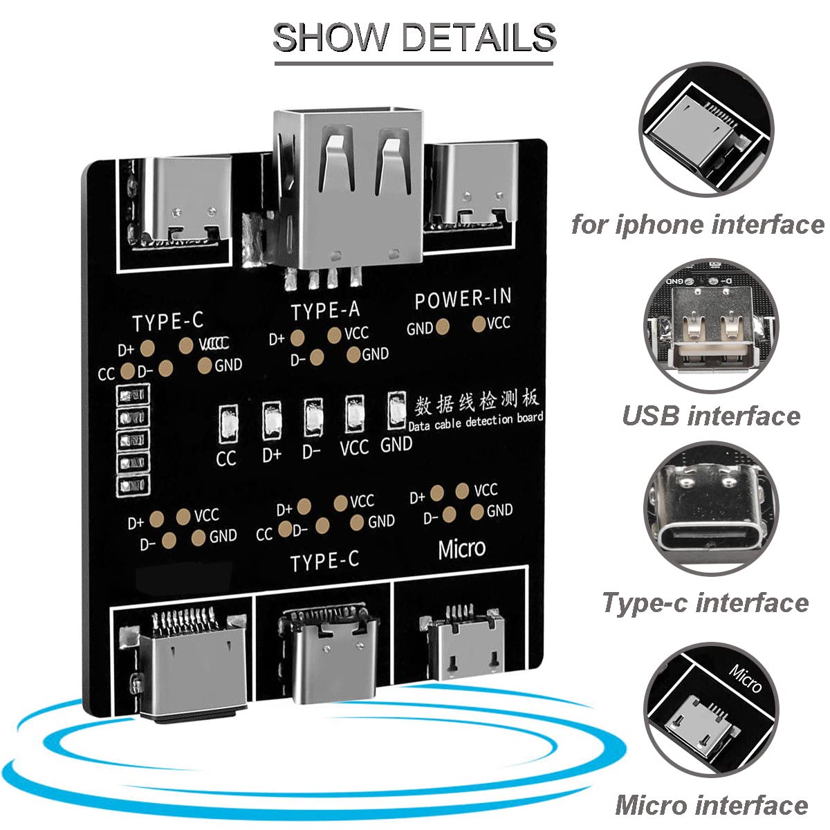 DT3 데이터 케이블 감지 보드 타입 C USB C 마 - Co Detector Plug 리뷰 및 가격
