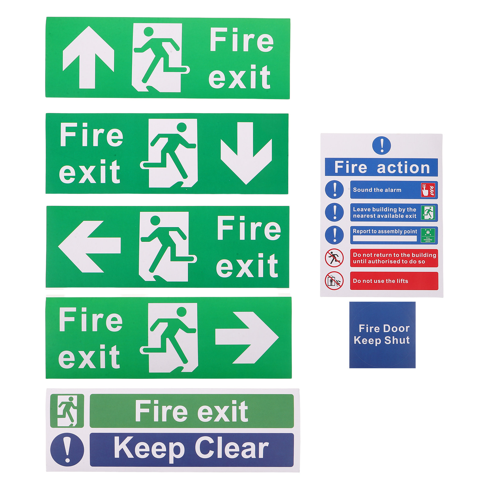 21Pcs 공공 안전 출구 표지판 화재 비상 대피 표시 - Emergency Exit Sign 리뷰 및 가격
