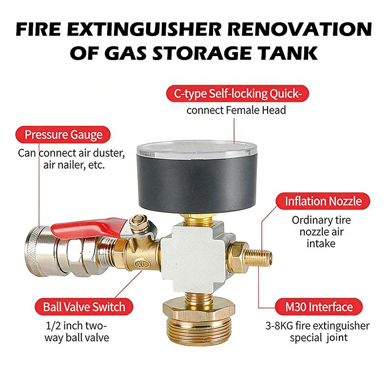 소형 탱크 및 소화기 액세서리용 공기 펌프 압력 어댑터 - Fire Extinguisher Small 리뷰 및 가격