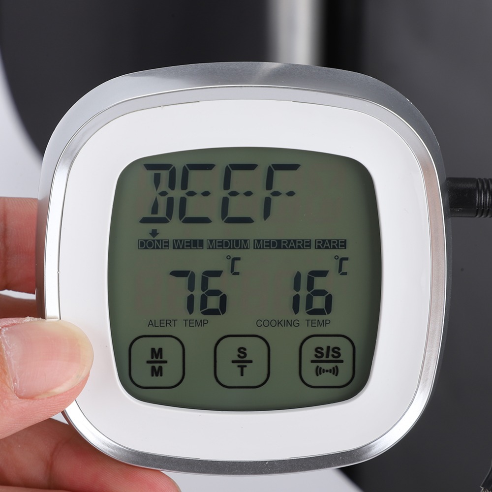 터치스크린 디지털 고기 온도계 내장 타이머 LCD 백라 - Pool Alarm Float 리뷰 및 가격